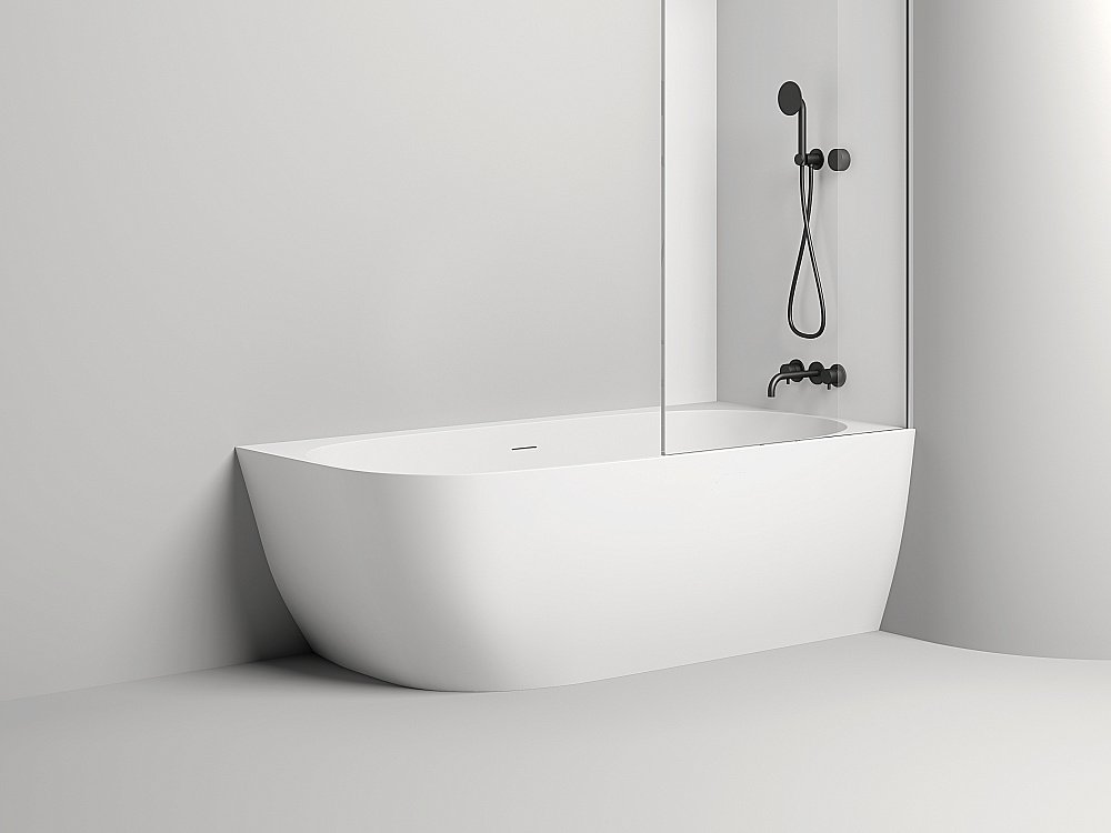 Ванна Salini Sofia Corner R S-Stone 170x85 102524M белая матовая купить в интернет-магазине Sanbest