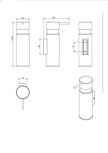 Диспенсер Langberger Accessories 71369 хром купить в интернет-магазине сантехники Sanbest