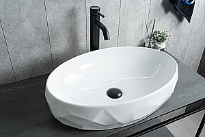 Раковина накладная Gid 9030wx белая купить в интернет-магазине Sanbest