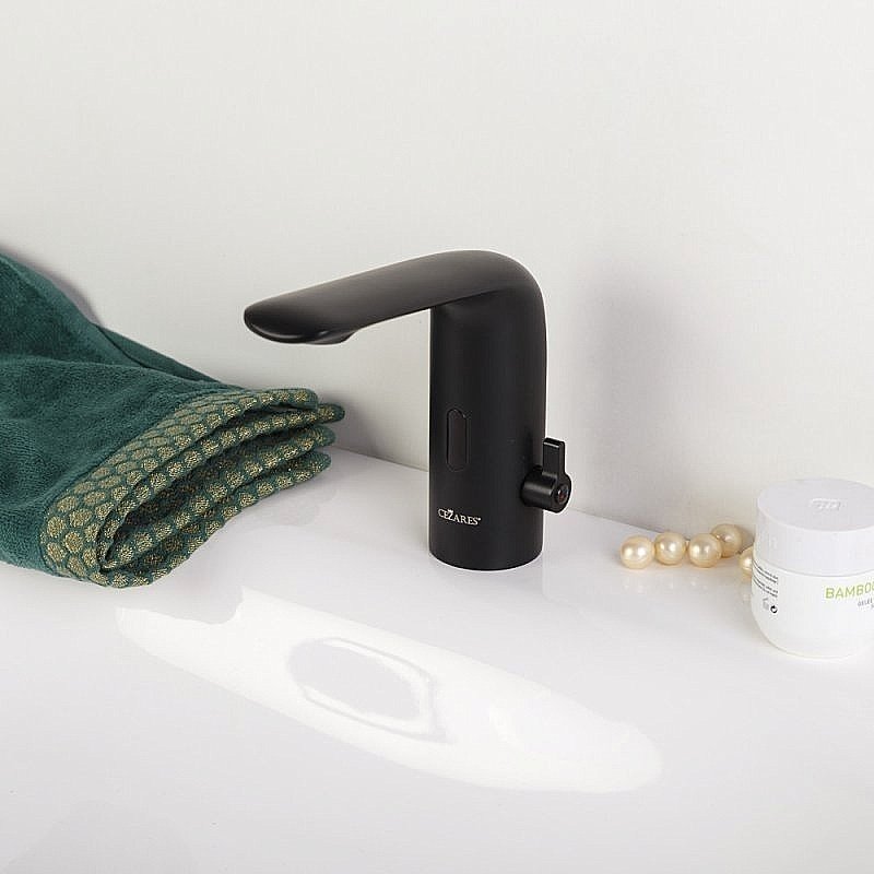 Смеситель для раковины Cezares VAGUE-ELS-NOP-W0 черный купить в интернет-магазине сантехники Sanbest