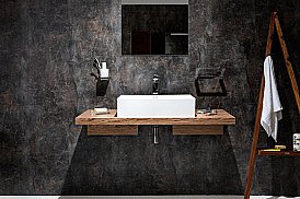 Столешница с раковиной Ravak L 80x55x5 орех для ванной в интернет-магазине сантехники Sanbest