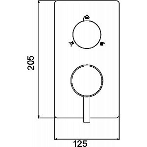 Встраиваемый смеситель RGW Shower Panels SP-43-01 купить в интернет-магазине сантехники Sanbest