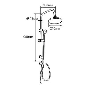 Душевая система Aquanet Round FS6924 купить в интернет-магазине сантехники Sanbest