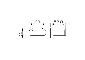 Двойной крючок для ванной WONZON & WOGHAND FIRST, Глянцевое золото (WW-8425-LG) купить в интернет-магазине сантехники Sanbest