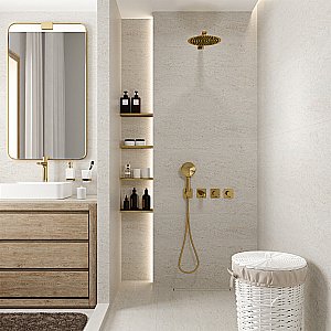 Душевая система WasserKRAFT Ems A7651.304.305.183.208.280.197.348 золото купить в интернет-магазине сантехники Sanbest