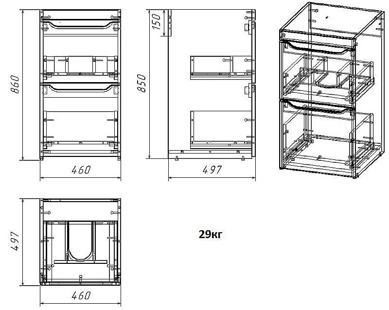 Инсталляция для унитаза Azario AZ-8010-1000 купить в интернет-магазине сантехники Sanbest