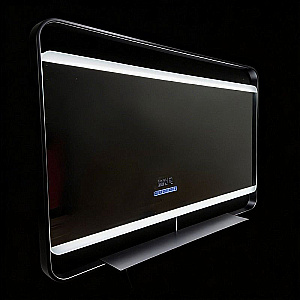 Зеркало Azario Дарья АZ-LED013625 черный матовый в ванную от интернет-магазине сантехники Sanbest