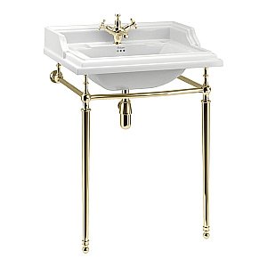 Консоль с раковиной Burlington Classic B15 1TH золото для ванной в интернет-магазине сантехники Sanbest