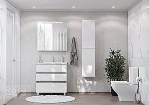 Зеркальный шкаф Roca Victoria Nord ZRU9000033 80 белый глянец купить в интернет-магазине сантехники Sanbest