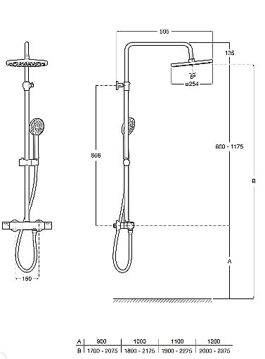 Душевая система Roca Victoria-T 5A2C18C00 купить в интернет-магазине сантехники Sanbest
