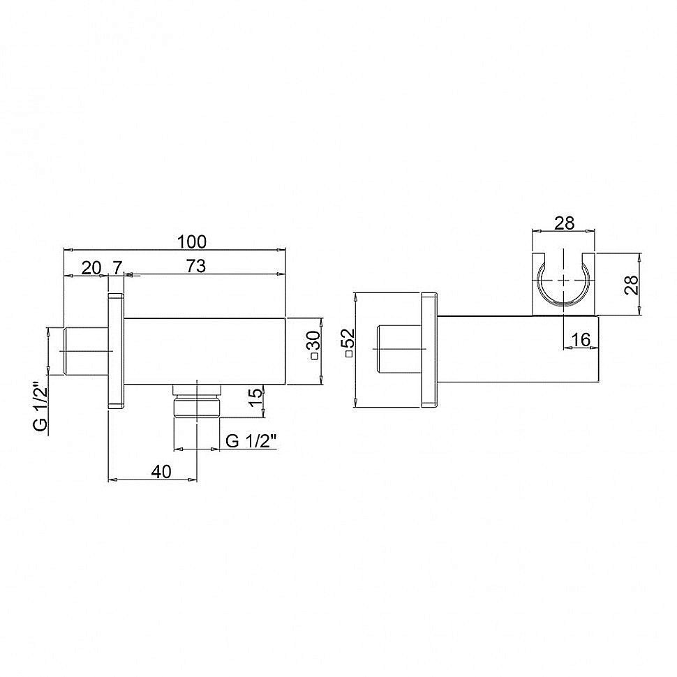 Подключение для шланга Paini 50PJ480QQ золото брашированное купить в интернет-магазине сантехники Sanbest