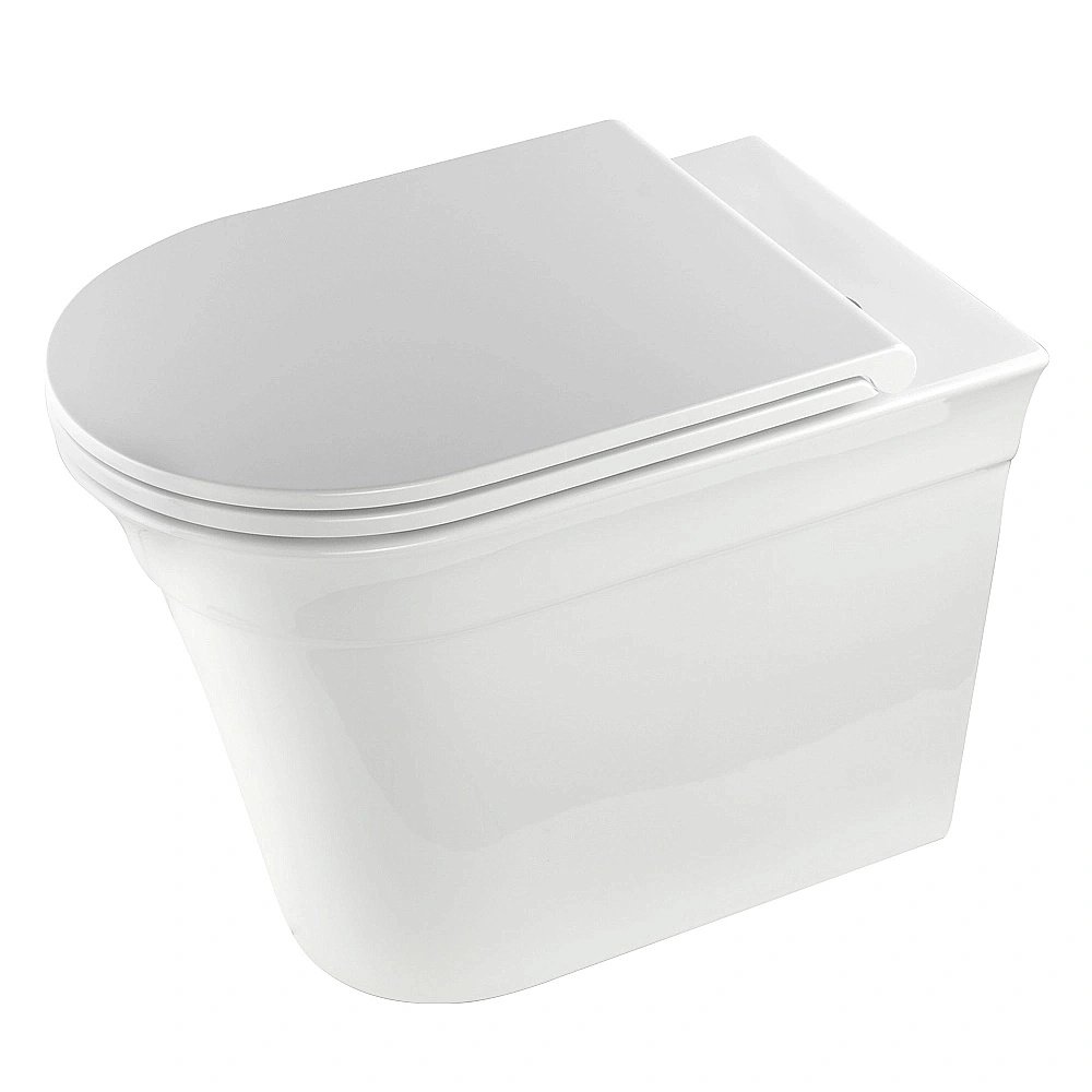 Унитаз приставной Migliore MONACO 32065, белая керамика, безободковый купить в интернет-магазине Sanbest