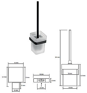 Ёршик подвесной Bemeta Nero 135013010 черный купить в интернет-магазине сантехники Sanbest
