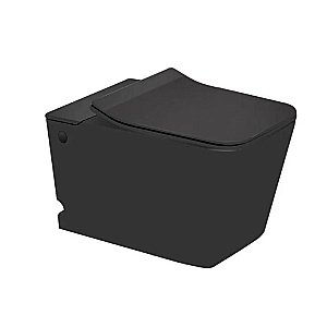 Унитаз подвесной SantiLine SL-5032MB черный матовый, безободковый, с крышкой микролифт купить в интернет-магазине Sanbest