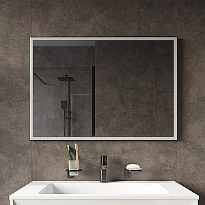 Зеркало Iddis Slide 100 SLI1000i98 черное в ванную от интернет-магазине сантехники Sanbest