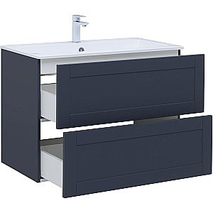 Тумба с раковиной Aquanet Терра 90 313246 маренго для ванной в интернет-магазине Sanbest