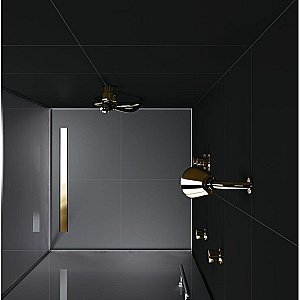 Душевой лоток прямой Berges В1 Keramik 50 092016 золото купить в интернет-магазине Sanbest