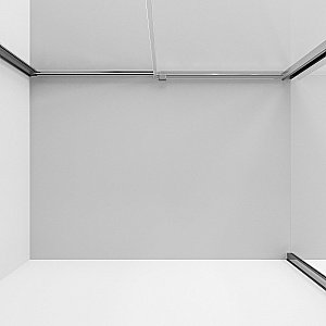 Душевой уголок Niagara Nova NG-64-12A/NG-A80-34 120х80 стекло прозрачное/профиль хром купить в интернет-магазине Sanbest