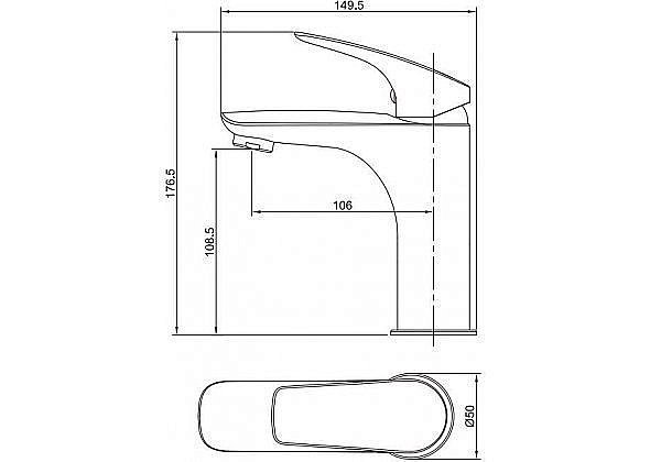 Смеситель для раковины Aquanet Atletic AF310-10С купить в интернет-магазине сантехники Sanbest