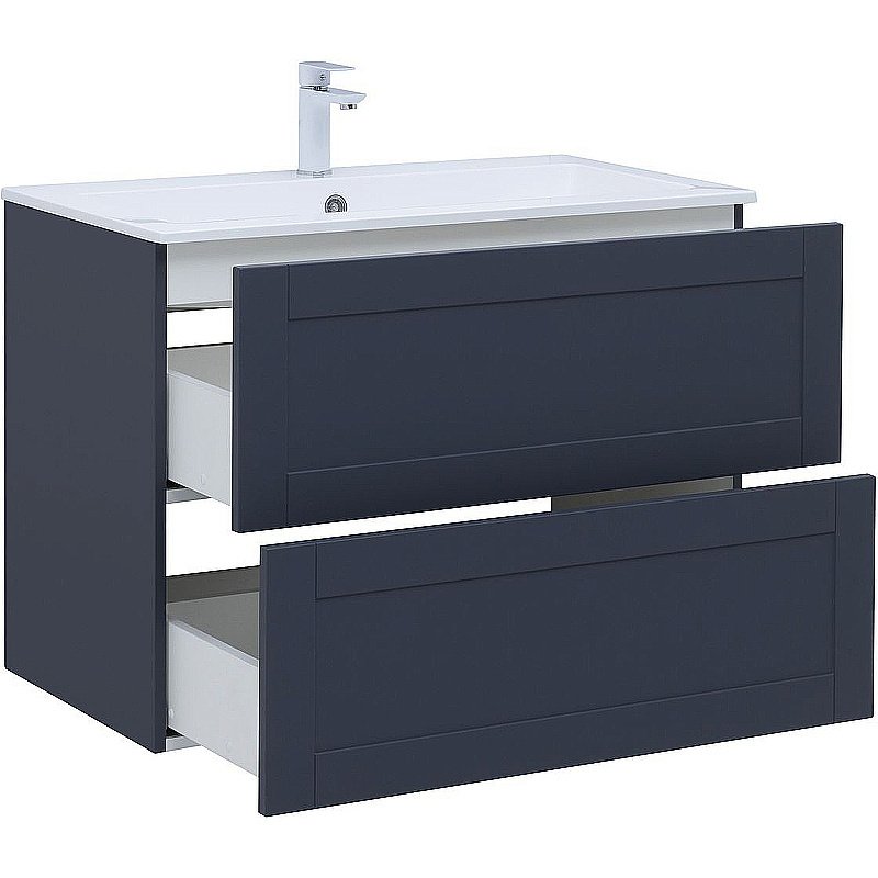 Тумба с раковиной Aquanet Терра 90 313246 маренго для ванной в интернет-магазине Sanbest