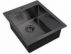 Мойка кухонная Zorg Inox PVD 4551 Черная купить в интернет-магазине сантехники Sanbest