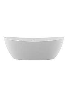 Ванна из искусственного камня BelBagno BB-UNIQUE-180-85-64-SSB белая матовая купить в интернет-магазине Sanbest