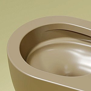 Унитаз подвесной Ceramica Nova Modena CN6063MC безободковый, с крышкой микролифт, капучино матовый купить в интернет-магазине Sanbest