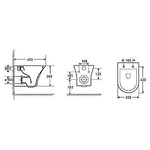 Унитаз подвесной CeruttiSpa Bernina 2617E безободковый, с крышкой микролифт купить в интернет-магазине Sanbest