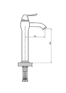 Смеситель для раковины GPD TAURO MSL150 купить в интернет-магазине сантехники Sanbest