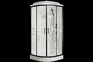 Душевая кабина Royal Bath RB90HK1-T-BL Practic 90х90 стекло прозрачное/профиль черный купить в интернет-магазине Sanbest