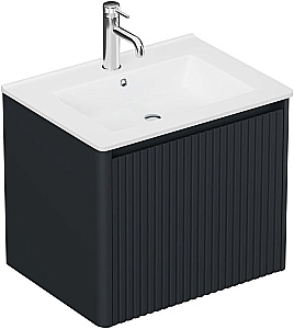 Тумба с раковиной Allen Brau Gravity 60 1.370016.AM антрацит матовый для ванной в интернет-магазине Sanbest