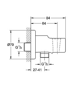 Подключение для душевого шланга Grohe Relexa 28679000 купить в интернет-магазине сантехники Sanbest