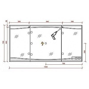 Зеркальный шкаф Pelipal Cassca CS-SPS09 140 белый глянец купить в интернет-магазине сантехники Sanbest