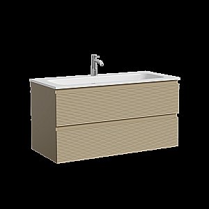 Тумба с раковиной Sancos FOLK FL100CP/CN7013 100 капучино для ванной в интернет-магазине Sanbest