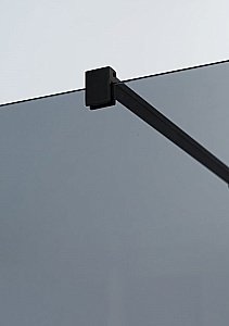 Душевое ограждение Cezares LIBERTA-L-1-120-120-GR-NERO стекло тонированное/профиль черный купить в интернет-магазине Sanbest