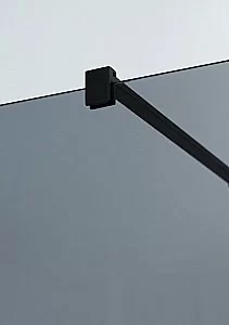 Душевое ограждение Cezares LIBERTA-L-1-120-120-GR-NERO стекло тонированное/профиль черный купить в интернет-магазине Sanbest