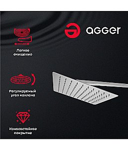 Душевая система Agger Great A2893300 хром купить в интернет-магазине сантехники Sanbest