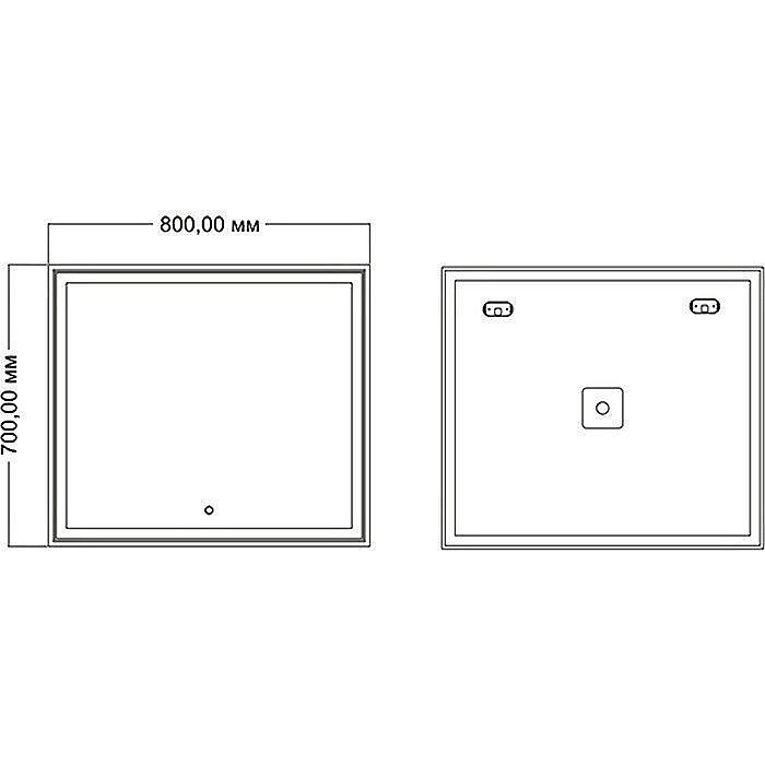Зеркало Mixline Мелис 545203 80 в ванную от интернет-магазине сантехники Sanbest