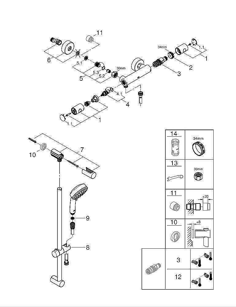 Термостат для душа Grohe Grohtherm 800 Cosmopolitan 34769000 купить в интернет-магазине сантехники Sanbest