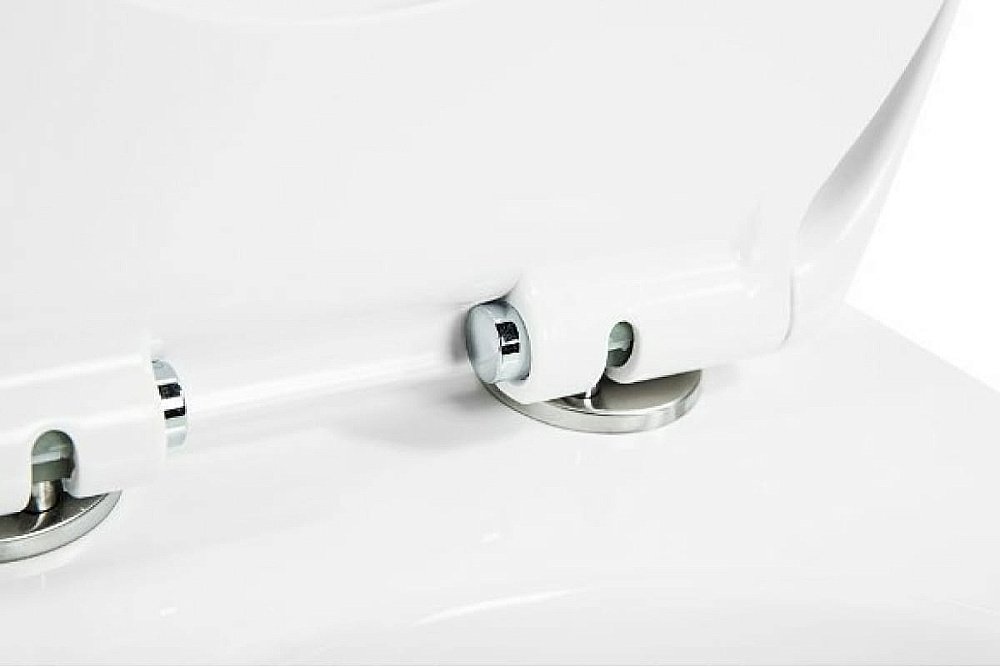 Унитаз подвесной Art&Max IMOLA AM217CHR/SC белый, с сиденьем микролифт, безободковый купить в интернет-магазине Sanbest