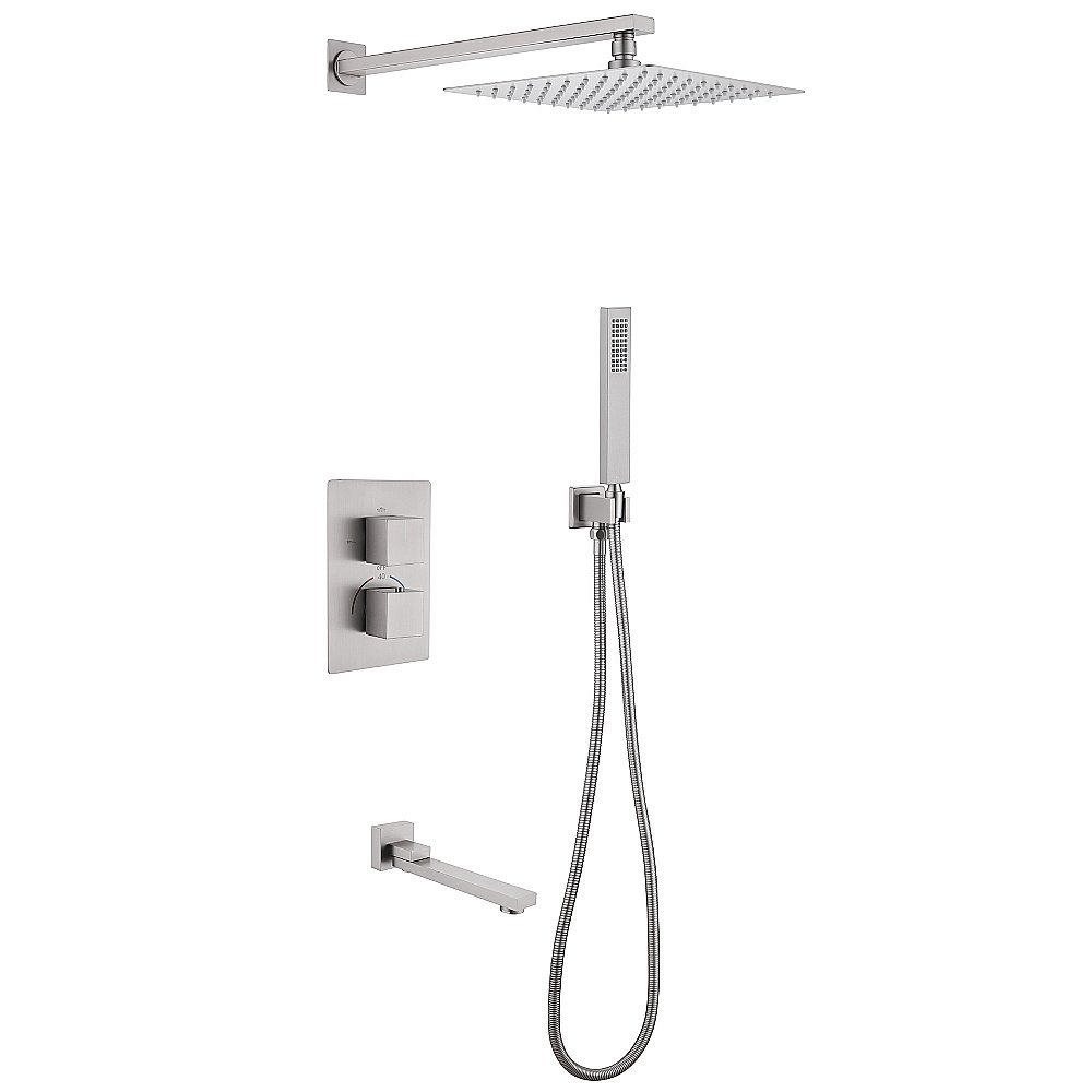 Душевая система ABBER Daheim AF8250SP сатин купить в интернет-магазине сантехники Sanbest