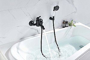 Смеситель для ванны Aquatek Классик AQ1549MB черный матовый купить в интернет-магазине сантехники Sanbest