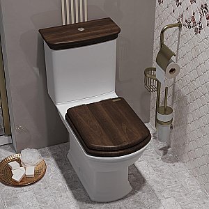 Унитаз-компакт напольный Опадирис Риспекто OS39724A белый, с бачком, с крышкой микролифт купить в интернет-магазине Sanbest