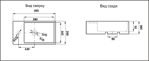 Раковина Ceramalux N 40,5 9048D белая купить в интернет-магазине Sanbest