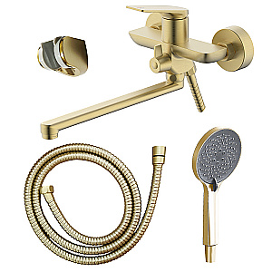 Смеситель для ванны Azario Lursy AZ-K1749MG золото матовое купить в интернет-магазине сантехники Sanbest