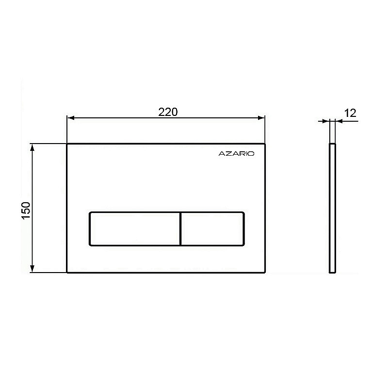 Инсталляция для унитаза Azario AZ-8010-1000 купить в интернет-магазине сантехники Sanbest