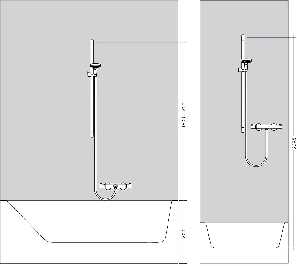 Душевая гарнитура Hansgrohe Croma Select E 1jet 26584400 купить в интернет-магазине сантехники Sanbest