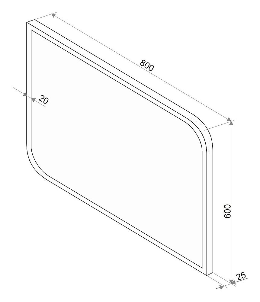 Зеркало Континент Fantasy ЗЛП37 80x60 в ванную от интернет-магазине сантехники Sanbest