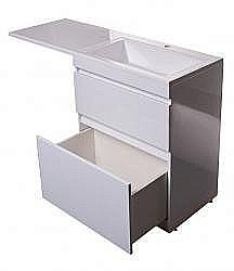 Тумба под раковину напольная Style Line Даллас 130 белая купить в интернет-магазине сантехники Sanbest