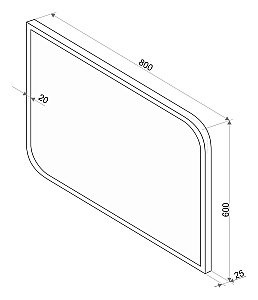 Зеркало Континент Fantasy ЗЛП37 80x60 в ванную от интернет-магазине сантехники Sanbest